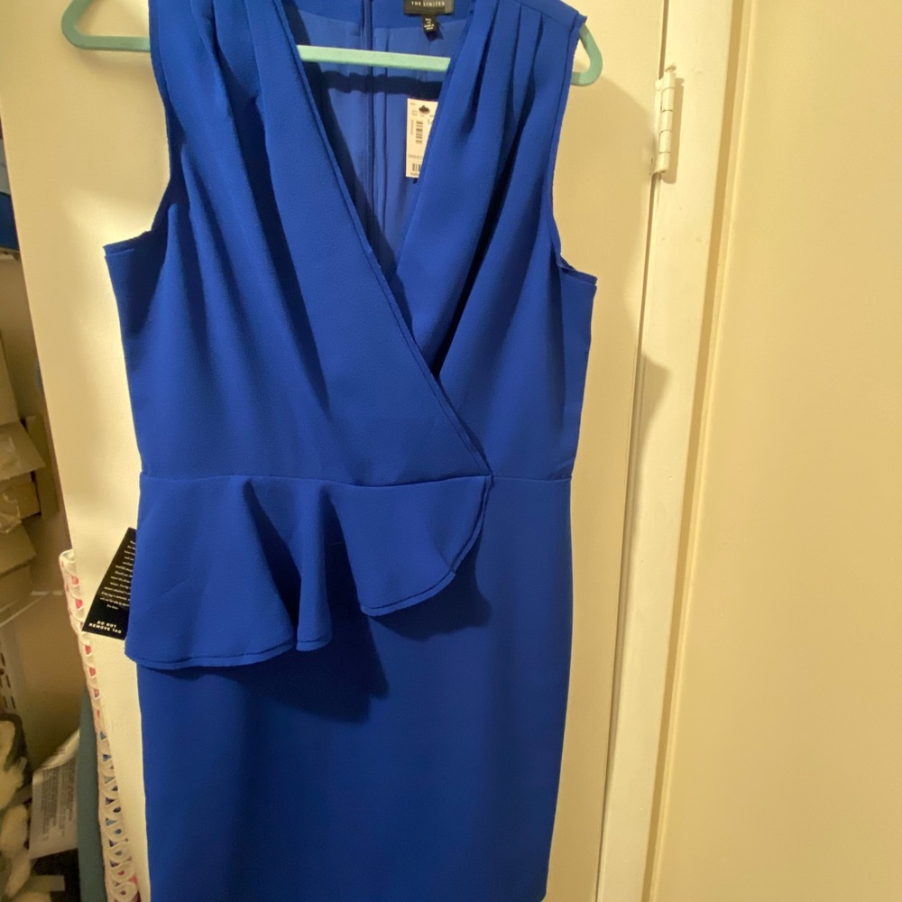 The Limited Sleeveless Peplum Sheath